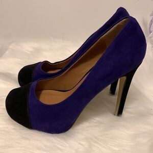 Material Girl Faux Suede  Heels